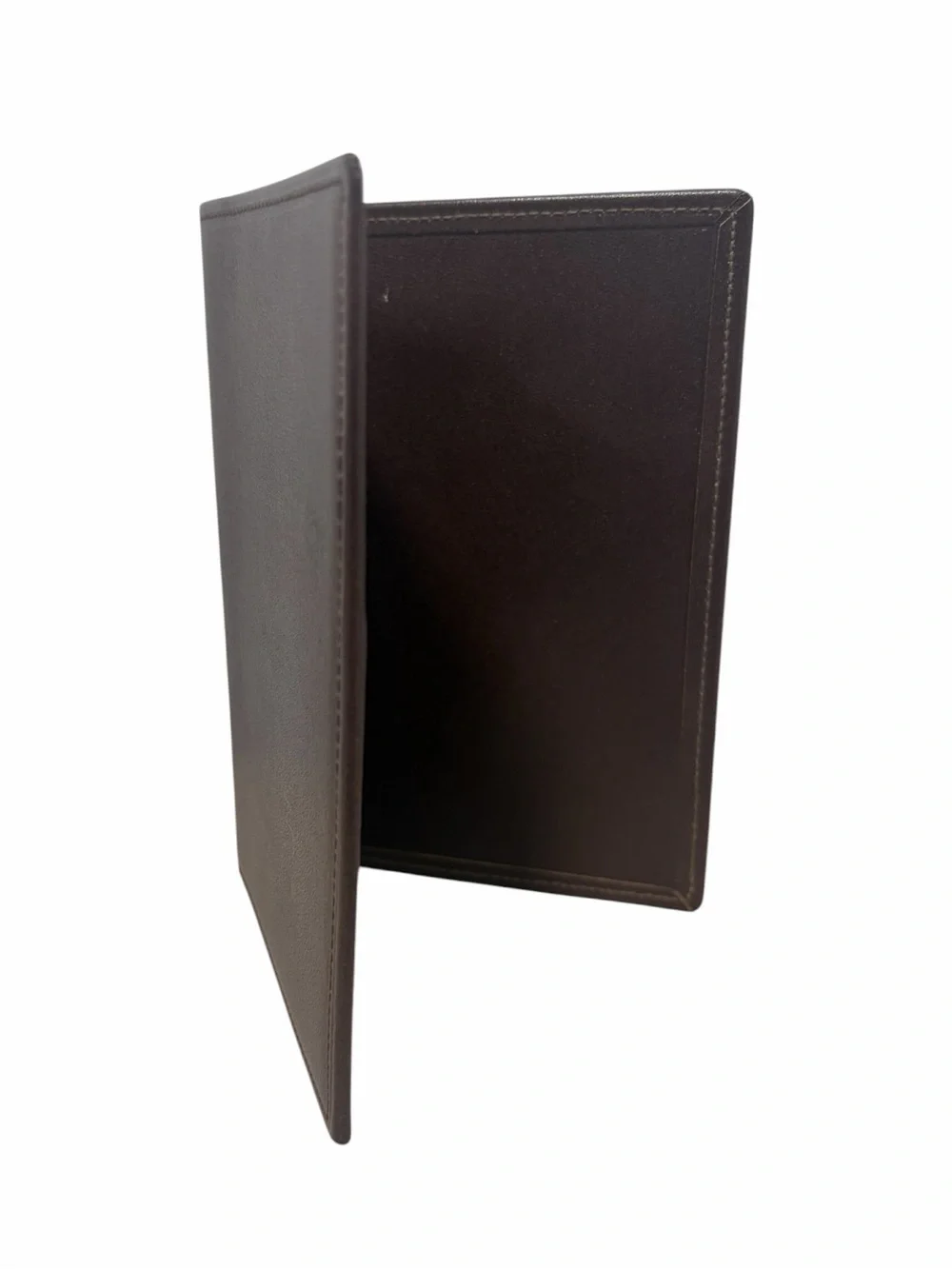 Brown Cowhide Leather Passport Wallet - Brand New